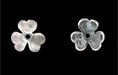 Clover Bead Cap 10mm : Antique Silver