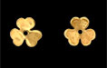 Clover Bead Cap 10mm : Gold