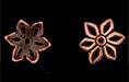Star Flower Cap 12mm : Antique Copper