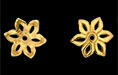 Star Flower Cap 12mm : Gold