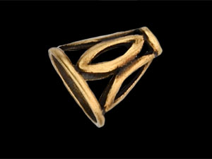 Open Marquise Cone 12mm : Antique Brass