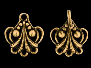 Nouveau Fleur De Lis Toggle : Antique Bronze