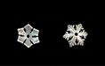 Snowflake Bead Cap 9.5mm : Antique Silver