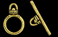 Round Swivel Toggle Set : Antique Brass