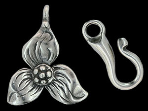 Trillium Toggle Set : Antique Silver