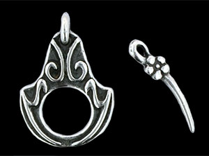 Gothic Toggle Set : Antique Silver