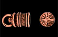 Floral Revolving Bead Cap 14/8mm : Antique Copper