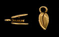 Leaf Pinch Tube 13/5mm : Antique Brass