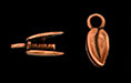Leaf Pinch Tube 13/5mm : Antique Copper