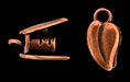 Leaf Pinch Tube 15/8mm : Antique Copper