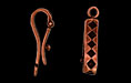 Harlequin Locking Bail 16/4mm : Antique Copper