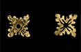Oak Leaf Cap 6mm : Antique Brass