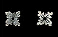 Oak Leaf Cap 6mm : Antique Silver