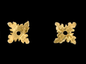 Oak Leaf Cap 6mm : Gold