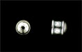 Banded End Cap 8mm : Antique Silver