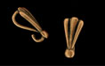 Deco Fan Loop Bail 17/7mm : Antique Copper