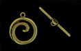 Spiral Toggle Set : Antique Brass