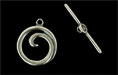 Spiral Toggle Set : Antique Silver