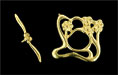 Art Nouveau Toggle Set : Gold