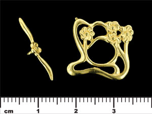 Art Nouveau Toggle Set : Gold