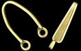 Ridged Double Loop Bail 26/5mm : Antique Brass