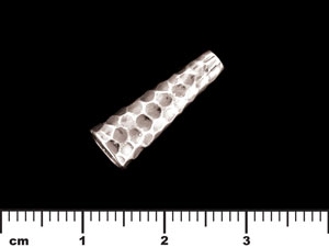 Hammered Cone 18/6mm : Antique Silver