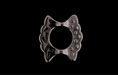 Festive Oval Bead Frame 12/15mm : Gun Metal