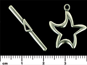 Star Toggle : Antique Silver