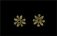 Foliage Cap 9/3mm : Antique Brass