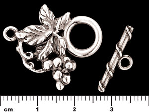 Grapevine Toggle Set : Antique Silver