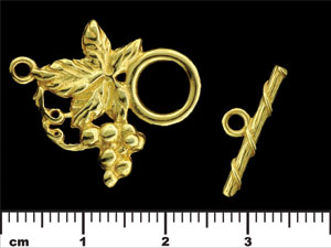 Grapevine Toggle Set : Gold