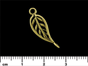 Leaf Twist Link 25/7mm : Antique Brass