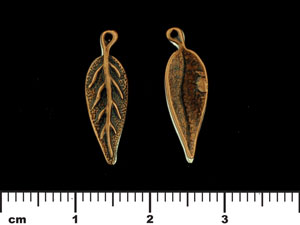 Leaf Pendant 20/6mm : Antique Copper