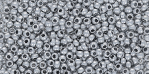 Matubo 11/0 R (2,1 mm): Matte - Metallic Silver