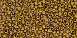 Matubo 11/0 R (2,1 mm): Matte - Metallic Aztec Gold