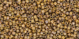 Matubo 10/0 (2,1 mm): Opaque Yellow - Bronze Picasso