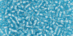 Matubo 10/0 (2,1 mm): Aquamarine - Silver-Lined