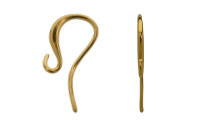 Brass hook for earring Gold 24K