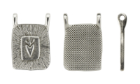 Rectangular pendant �1.5mm Silver Antique