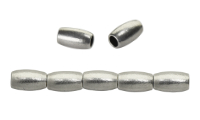 Brass oval bead 2.8x4.8 �1.7mm Silver Antique