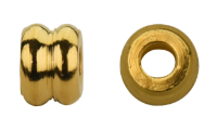 Brass bead 2.0x2.0mm �1.3mm Gold 24K