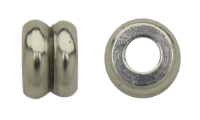 Brass bead 2.0x2.0mm �1.3mm Silver Antique