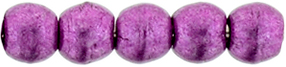 Round Beads 2mm (loose) : ColorTrends: Saturated Metallic Pink Yarrow