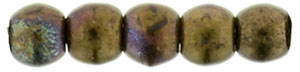 Round Beads 2mm (loose) : Jet - Matte Bronze Vega
