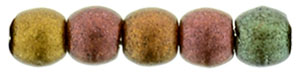 Round Beads 2mm (loose) : Matte - Metallic Bronze Iris