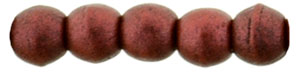 Round Beads 2mm (loose) : Matte - Metallic Lava