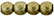 Round Beads 3mm (loose) : ColorTrends: Saturated Metallic Golden Lime