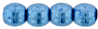 Round Beads 3mm (loose) : ColorTrends: Saturated Metallic Little Boy Blue
