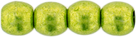 Round Beads 3mm (loose) : ColorTrends: Saturated Metallic Lime Punch