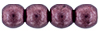 Round Beads 3mm (loose) : ColorTrends: Saturated Metallic Red Pear